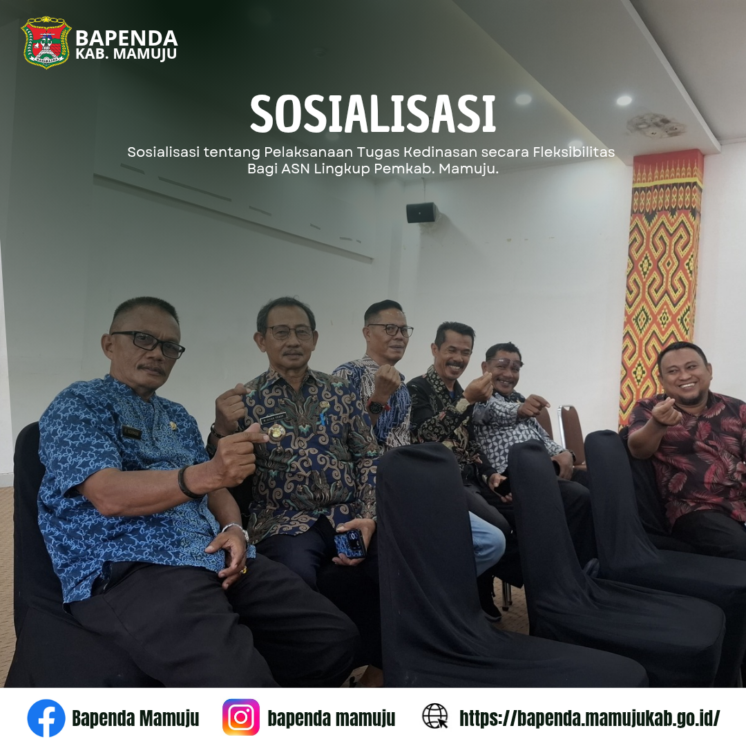 Bapenda Mamuju Ikuti Sosialisasi Fleksibilitas Pelaksanaan Tugas Kedinasan ASN