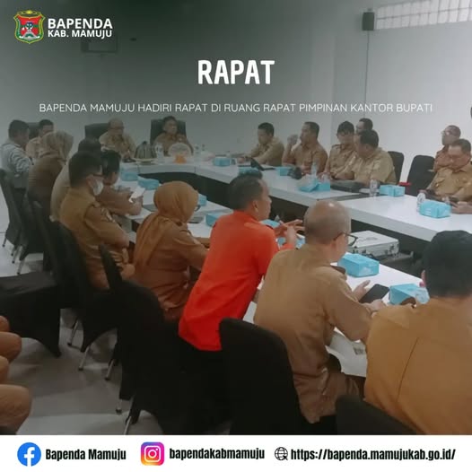 BAPENDA MAMUJU HADIRI RAPAT DI RUANG RAPAT PIMPINAN KANTOR BUPATI thumbnail