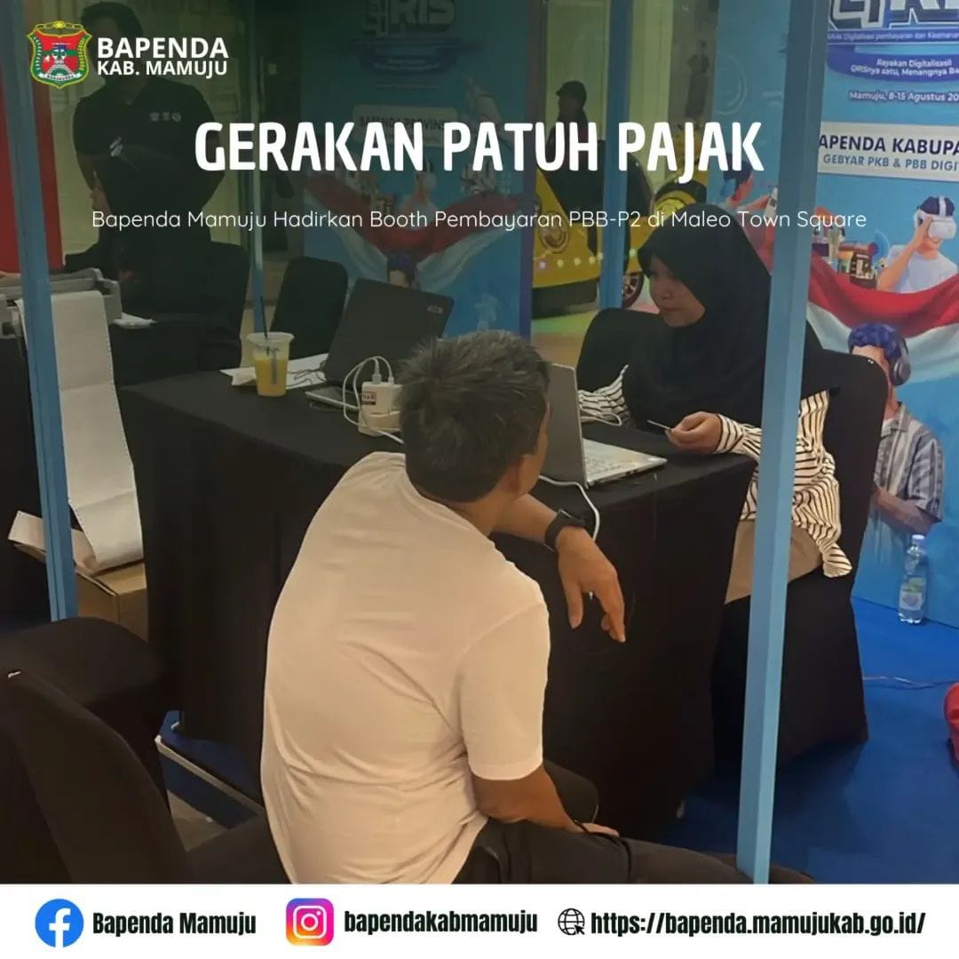 Bapenda Mamuju Hadirkan Booth Pembayaran PBB-P2 di Maleo Town Square thumbnail