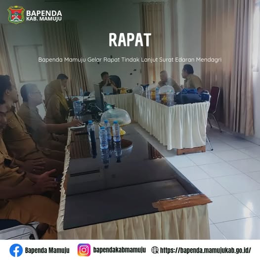 Bapenda Mamuju Gelar Rapat Tindak Lanjut Surat Edaran Mendagri thumbnail