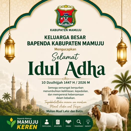 BAPENDA MENGUCAPKAN SELAMAT IDUL ADHA