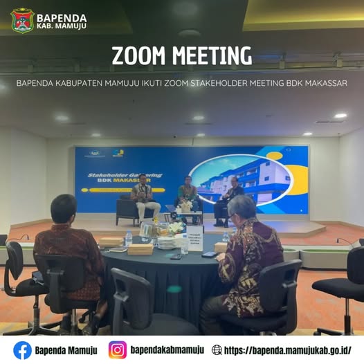 BAPENDA KABUPATEN MAMUJU IKUTI ZOOM STAKEHOLDER MEETING BDK MAKASSAR