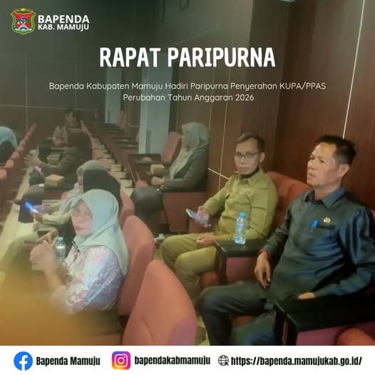 Bapenda Kabupaten Mamuju Hadiri Paripurna Penyerahan KUPA/PPAS Perubahan Tahun Anggaran 2026 thumbnail