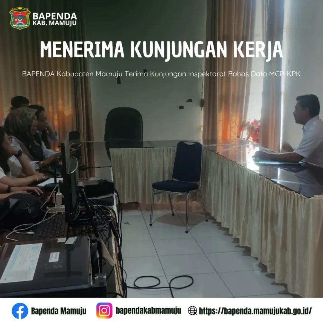 BAPENDA Kabupaten Mamuju Terima Kunjungan Inspektorat Bahas Data MCP-KPK thumbnail