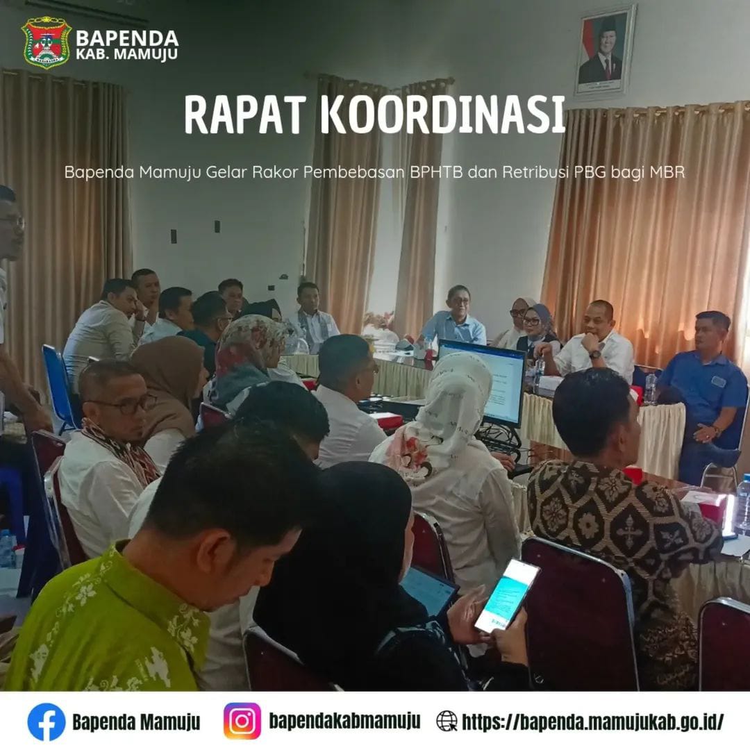 Bapenda Mamuju Gelar Rakor Pembebasan BPHTB dan Retribusi PBG bagi MBR thumbnail