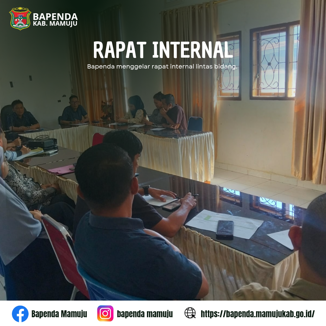 Bapenda menggelar rapat internal lintas bidang