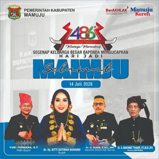 BAPENDA KAB. MAMUJU MENGUCAPKAN SELAMAT HARI JADI MAMUJU KE 486