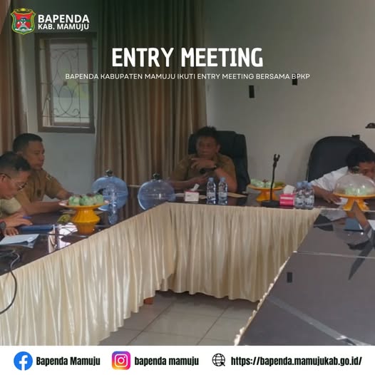**BAPENDA KABUPATEN MAMUJU IKUTI ENTRY MEETING BERSAMA BPKP**