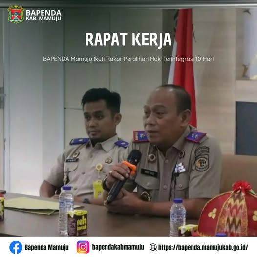 BAPENDA Mamuju Ikuti Rakor Peralihan Hak Terintegrasi 10 Hari