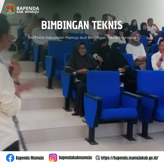 BAPENDA Kabupaten Mamuju Ikuti Bimbingan Teknis Kearsipan