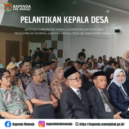 BAPENDA KABUPATEN MAMUJU HADIRI PELANTIKAN DAN PENGAMBILAN SUMPAH JABATAN