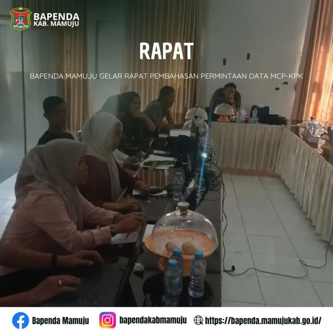 Bapenda mamuju gelar rapat pembahasan permintaan data mcp-kpk thumbnail