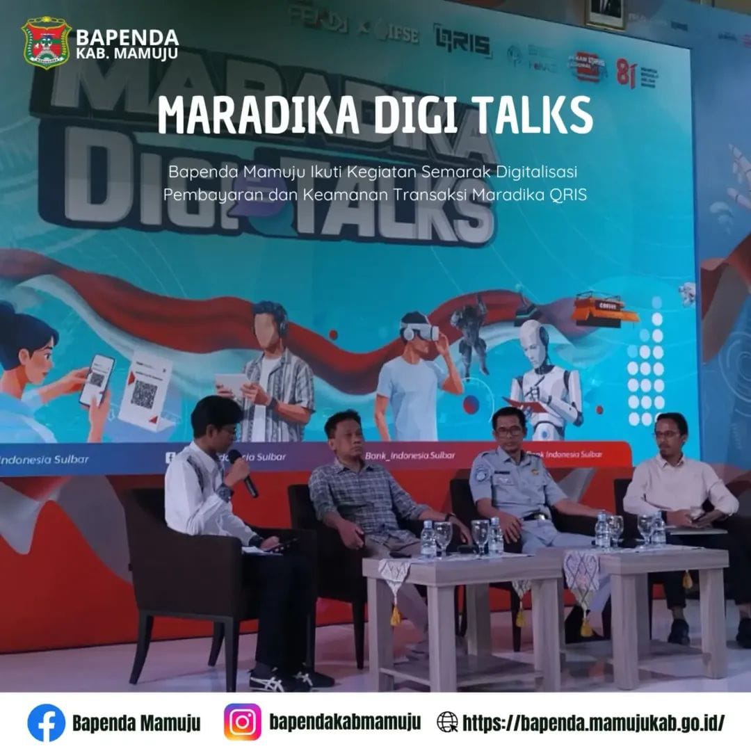 Bapenda Mamuju Ikuti Kegiatan Semarak Digitalisasi Pembayaran dan Keamanan Transaksi Maradika QRIS thumbnail