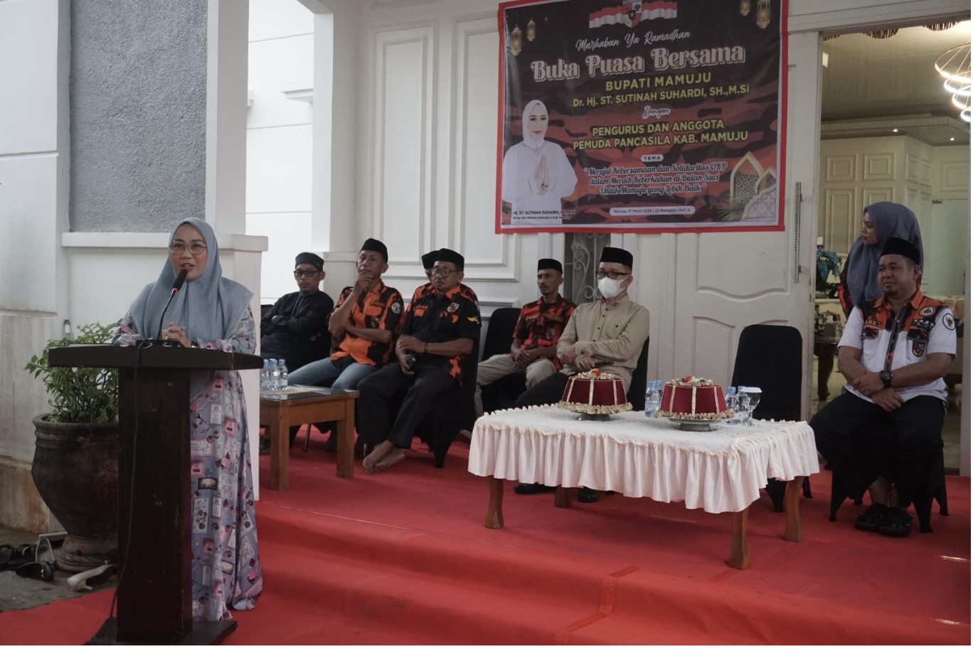 Bupati Mamuju, gelar Buka Puasa Bersama dengan Pengurus Pemuda Pancasila Mamuju dan Simboro