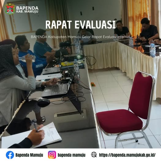BAPENDA Kabupaten Mamuju Gelar Rapat Evaluasi Internal
