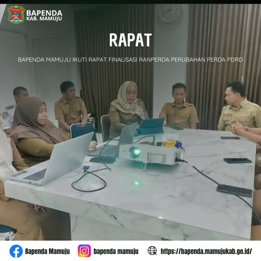 BAPENDA MAMUJU IKUTI RAPAT FINALISASI RANPERDA PERUBAHAN PERDA PDRD