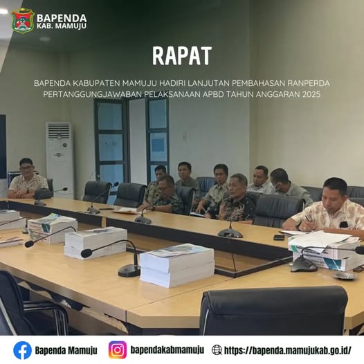 BAPENDA KABUPATEN MAMUJU HADIRI LANJUTAN PEMBAHASAN RANPERDA